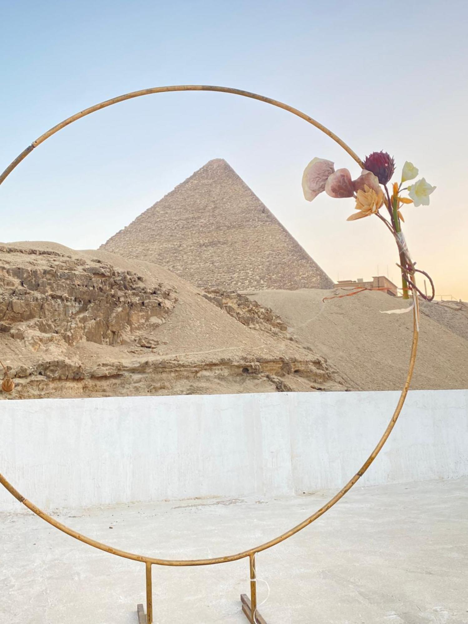 The Grand Pyramids View Hotel Kafret el-Gabal Exteriör bild