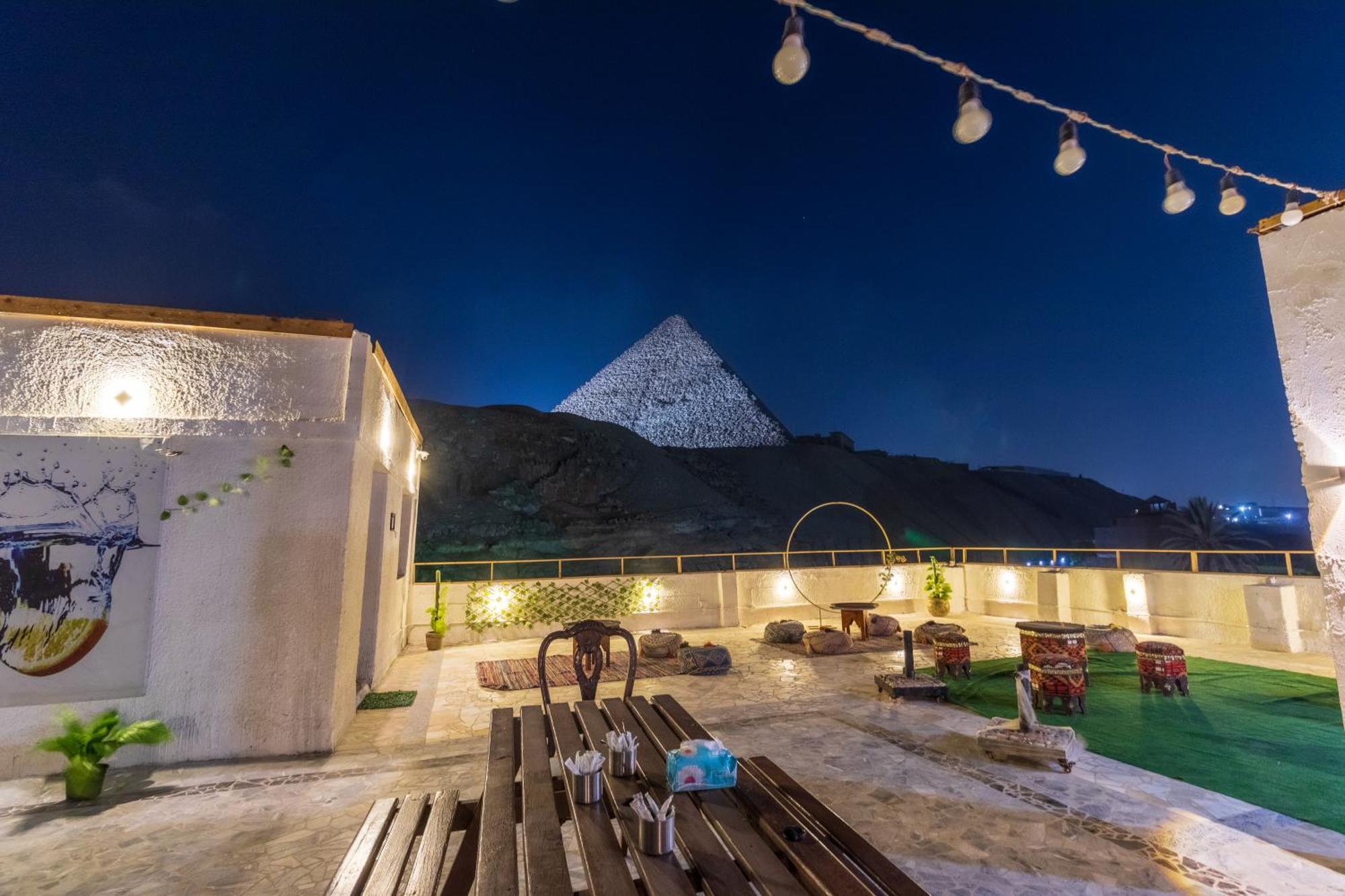 The Grand Pyramids View Hotel Kafret el-Gabal Exteriör bild